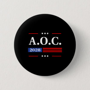 AC 2028 A.o.c. 2028 für die Fahne des Präsidenten Button