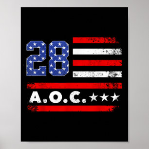 AC 2028 A.o.c. 2028 für die Fahne des Präsidenten Poster