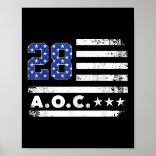AC 2028 A.o.c. 2028 für die Fahne des Präsidenten Poster