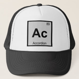 AC - Akcordion Music Chemistry Periodic Table Truckerkappe