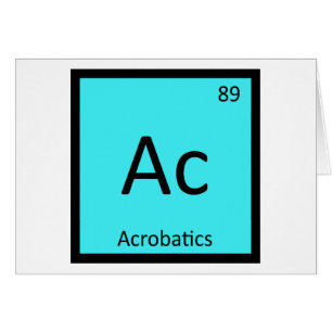 Ac - Akrobatik Sport Chemie Periodensystem