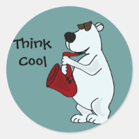 AC- Cooler Polarbär Saxophon-Cartoon