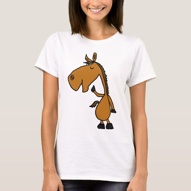 AC- Funny Horse Cartoon Shirt (Vorderseite)