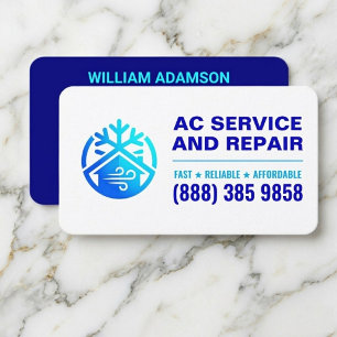 AC-Installationsreparaturservice   Klimaanlage Visitenkarte