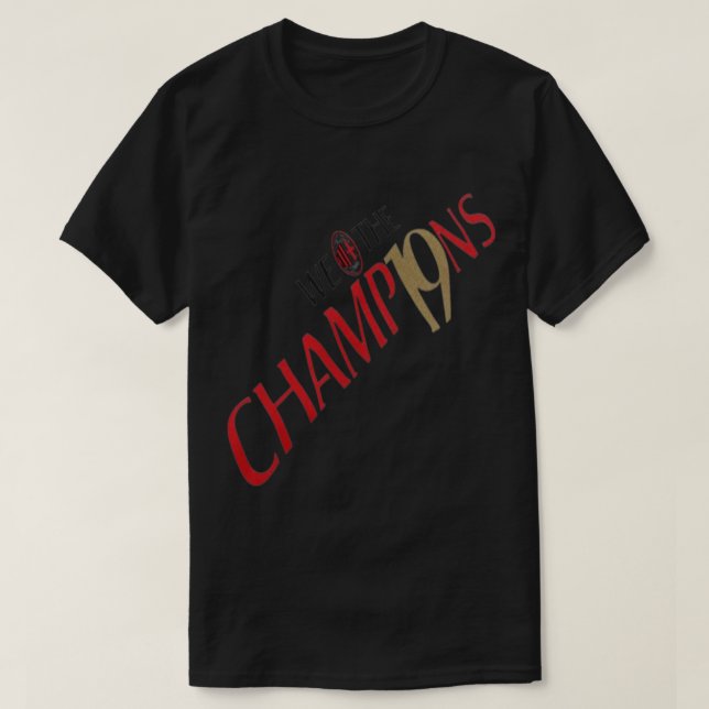 Ac Mailand wir sind die Champions 19 2022 T-Shirt (Design vorne)
