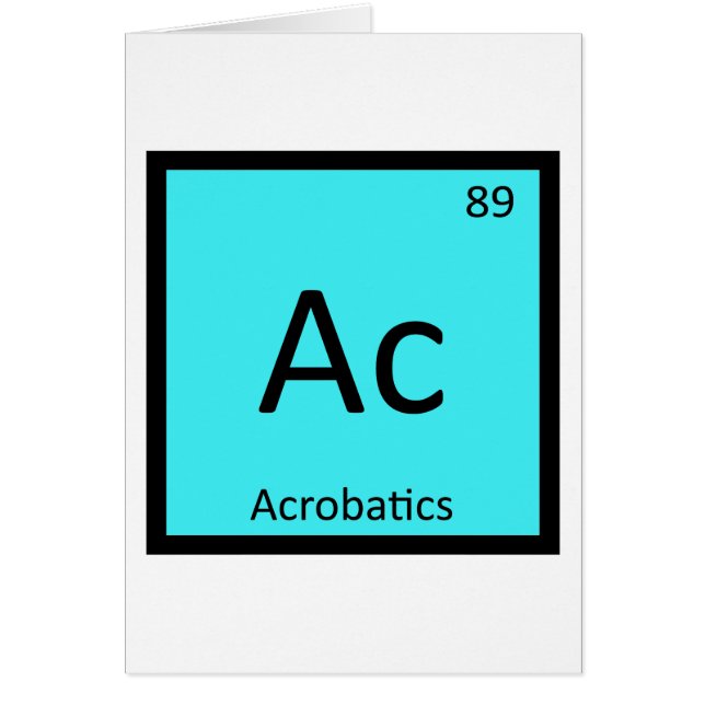 AC - Periodische Tabelle der Acrobatics Sports Che (Vorne)