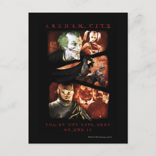 AC Poster - Sie sind hier nicht sicher 2 Postkarte (Vorderseite)