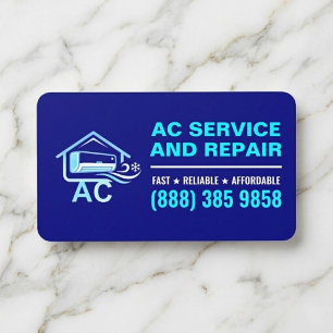 AC Reparatur Installationsservice   Klimaanlage Visitenkarte