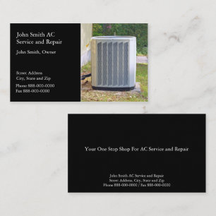 AC Service and Repair Business Card Visitenkarte