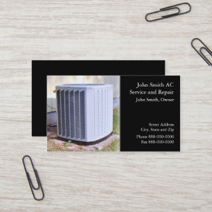 AC Service and Repair Business Card Visitenkarte