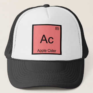 Ac - Symbol-T - Shirt für Apfelkrebs-Chemie Truckerkappe