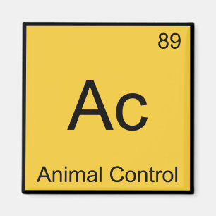 Ac - Tierschutz Chemie Elementsymbol T-Shirt Magnet