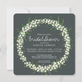 Acacia creme art Blume Brautparty lädt ein Einladung