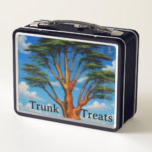 Acacia Legacy™ Blauer Himmel Collector Trunk Tre Metall Brotdose