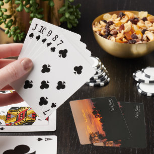 Acacia Sunset Foto Spielkarten