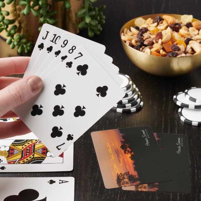 Acacia Sunset Foto Spielkarten (In Situ)