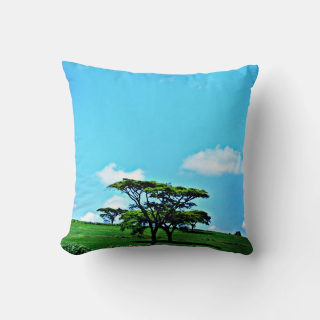 Acacia Tree in Kenia Kissen (Vorderseite)