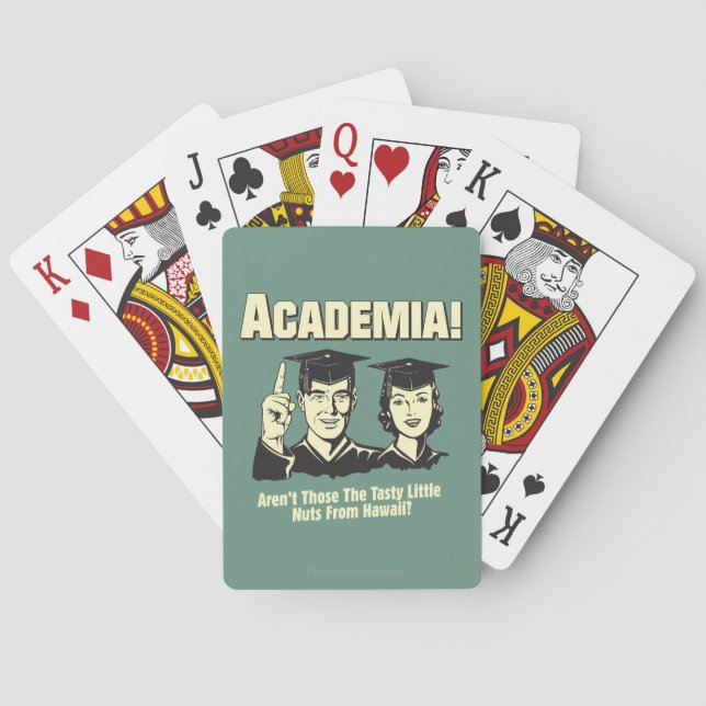 Academia: Tasty Nuts From Hawaii Spielkarten (Rückseite)