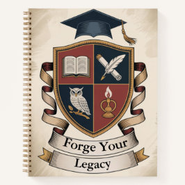 Academic Crest Builder | Customisable Collegiate Notizbuch