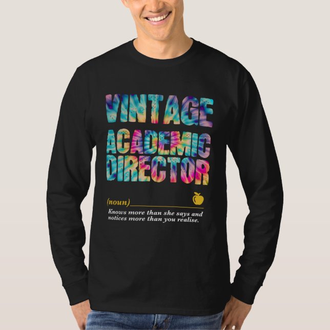 Academic Director Appreciation Week Back to School T-Shirt (Vorderseite)