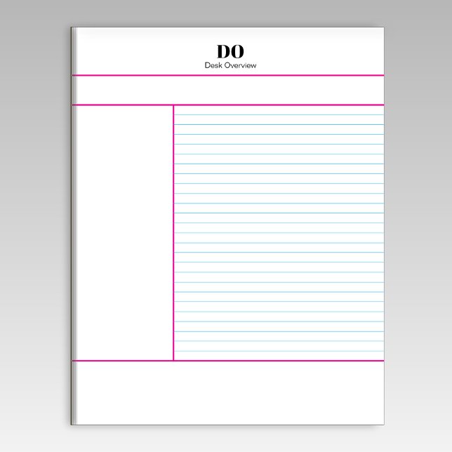 Academic School Monogram Name Lecture Notepad Notizblock (Von Creator hochgeladen)