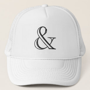 Academy Gravierter Et-Zeichen-Schriftzug Black Truckerkappe
