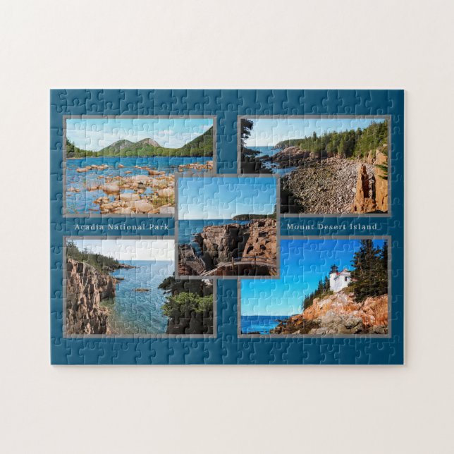Acadia Best Views Nationalpark Puzzle (Horizontal)
