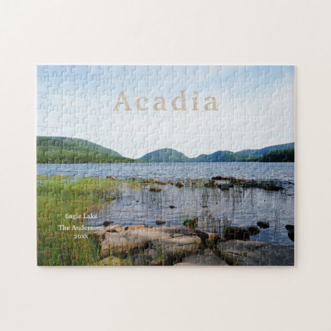 Acadia Desert Eagle Lake Nationalpark Maine Puzzle (Horizontal)