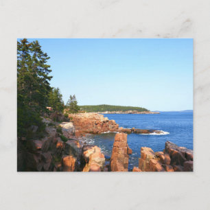 Acadia Felsstrand nahe Thunder Hole Postkarte