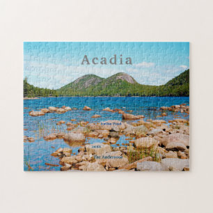 Acadia Grey Jordan Pond National Park Maine Puzzle