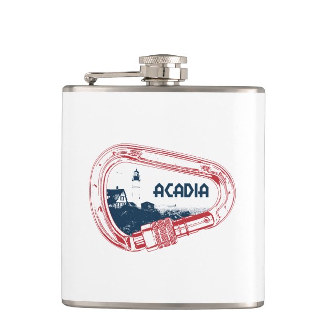 Acadia-Kletterkarabiner Flachmann (Vorderseite)