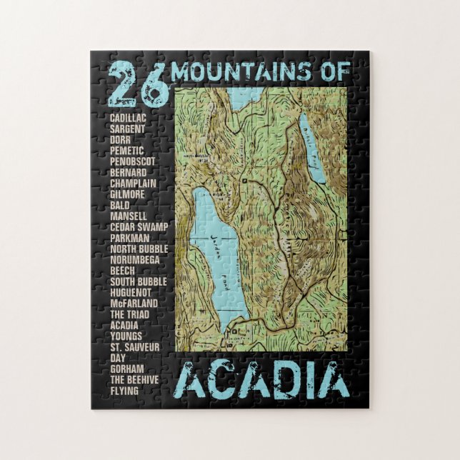 ACADIA MAP PUZZLE (Vertikal)