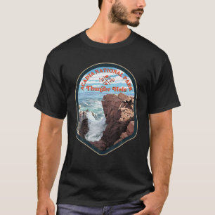 Acadia Nation Park Thunder Hole Wandern 1929 T-Shirt