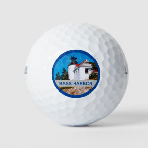 Acadia National Park Bass Harbour Lighthouse Golfball