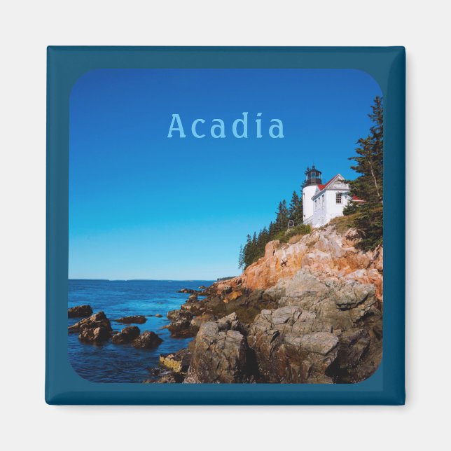 Acadia National Park Bass Harbour Lighthouse Magnet (Vorne)