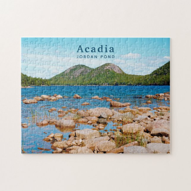 Acadia National Park Custom Foto Jordan Pond Puzzle (Horizontal)