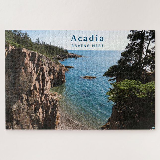 Acadia National Park Custom Foto Ravens Nest Jigs Puzzle (Horizontal)