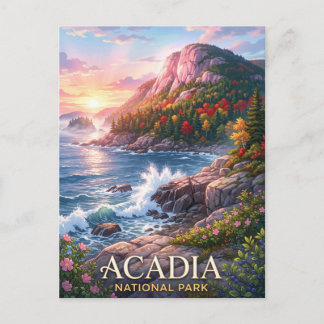 Acadia National Park Felsige Küste Postkarte