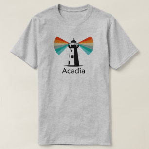 Acadia National Park Leuchtturm Regenbogen T-Shirt