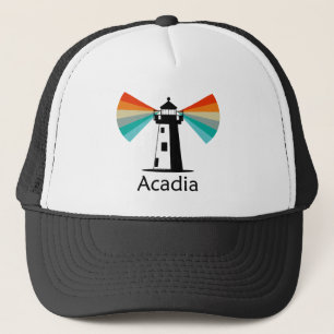Acadia National Park Leuchtturm Regenbogen Truckerkappe