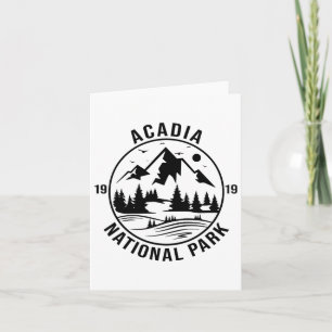Acadia National Park Maine Berge Natur Wandern Karte