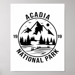 Acadia National Park Maine Berge Natur Wandern Poster
