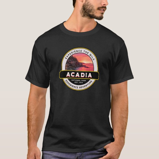 Acadia National Park Maine Coastal T-Shirt (Vorderseite)