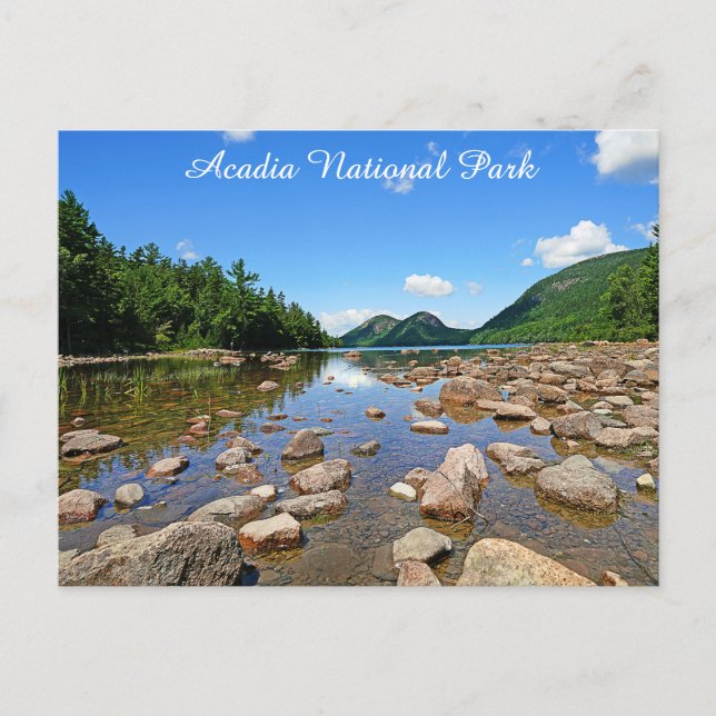 Acadia National Park Maine Jordan Pond Travel Postkarte (Vorderseite)