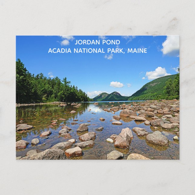 Acadia National Park Maine Jordan Pond Travel Postkarte (Vorderseite)