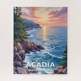 Acadia National Park | Maine Malerei Reise Kunst Puzzle