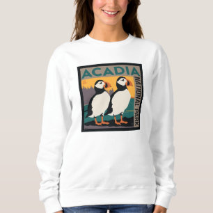 Acadia National Park, Maine   Puffins Sweatshirt