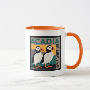 Acadia National Park, Maine Puffins Tasse