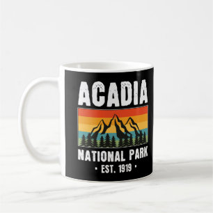 Acadia National Park, Maine Retro Vintage Kaffeetasse