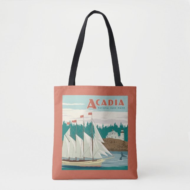 Acadia National Park, Maine | Sailboat & Whale (Vorderseite)